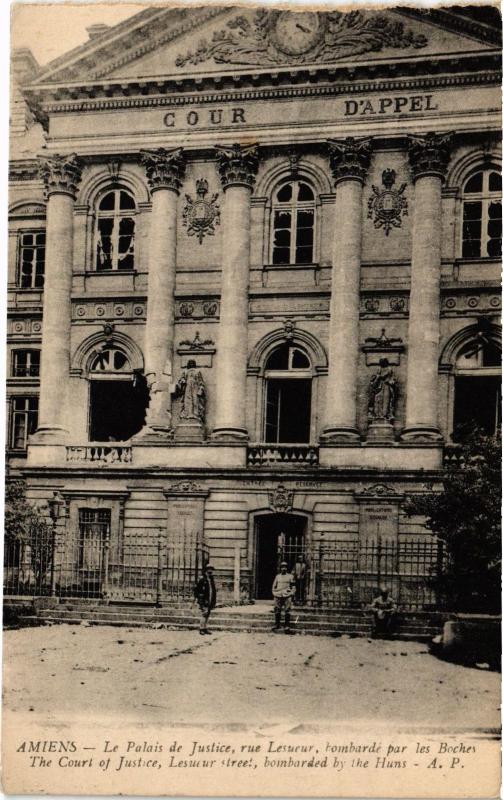 Carte postale ancienne Amiens Palais de Justice à Amiens