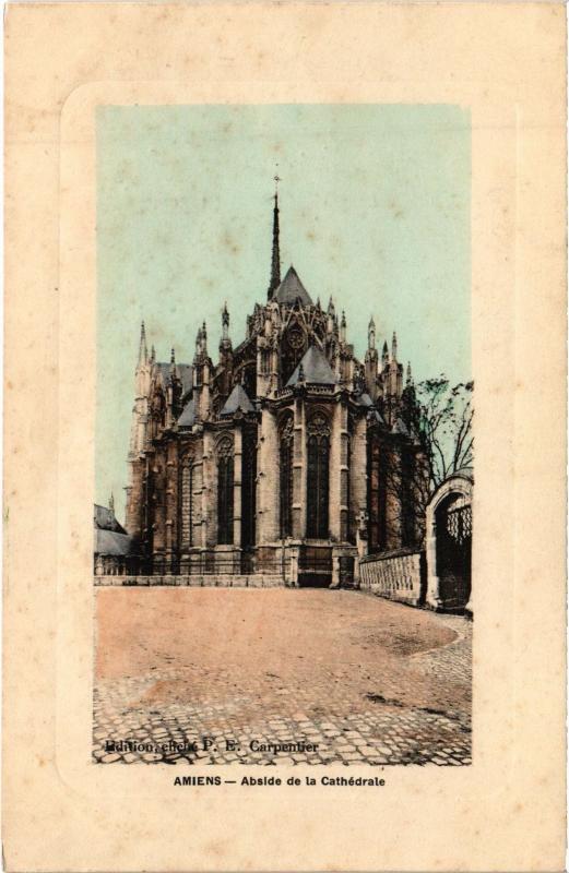 Carte postale ancienne Amiens Abside de la cathedrale à Amiens