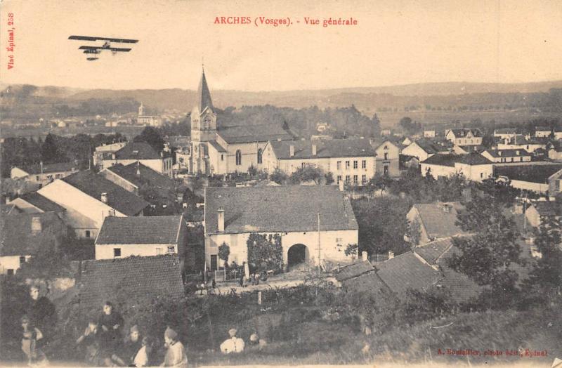 Carte postale ancienne Arches - Vue Generale - Avion - cliché pas courant à Arches