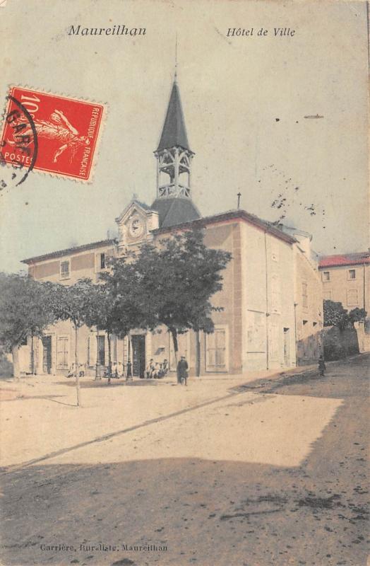 Carte postale ancienne Maureilhan - Hotel De Ville à Maureilhan