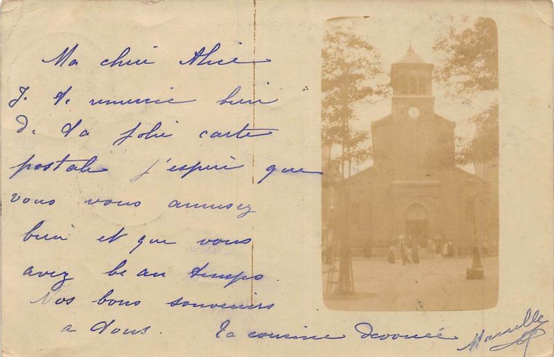 Carte postale ancienne Paris - Carte Photo - Eglise De Saint Ferdinand à Paris