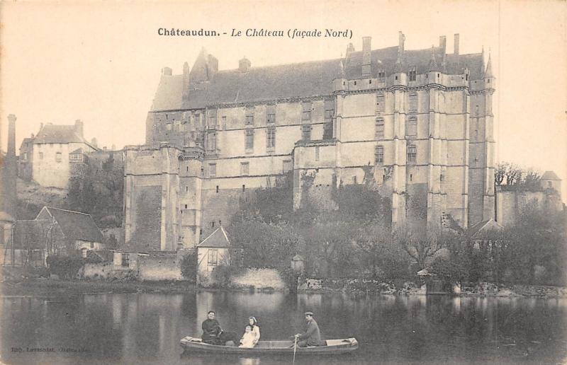 Carte postale ancienne Chateaudun - Le Chateau - Facade Nord à Châteaudun