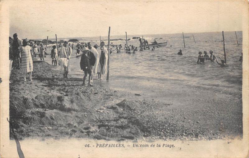 Carte postale ancienne Prefailles - Un Coin De La Plage à Préfailles