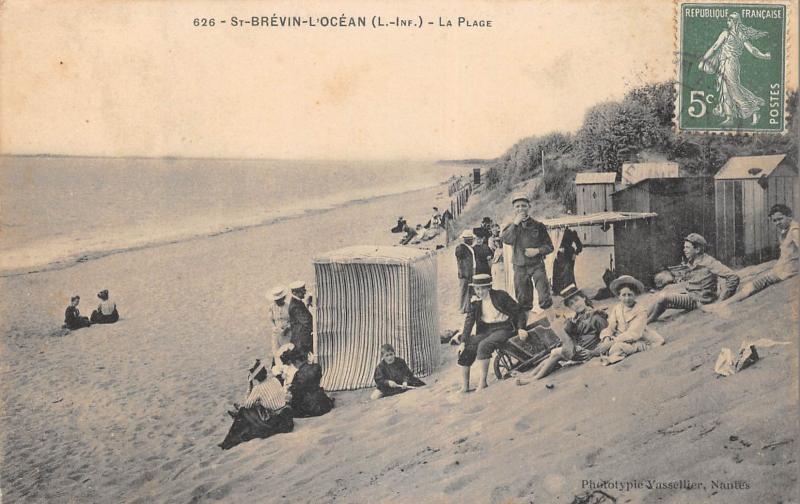 Carte postale ancienne Saint Brevin L'Ocean - La Plage