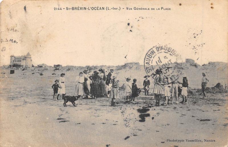 Carte postale ancienne Saint Brevin L'Ocean - Vue Generale De La Plage