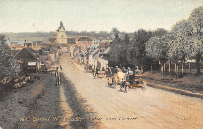 Carte postale ancienne Circuit De La Sarthe - Entree Dans Connerre