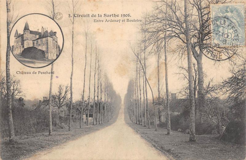 Carte postale ancienne Circuit De La Sarthe - Entre Ardenay Et Bouloire à Bouloire