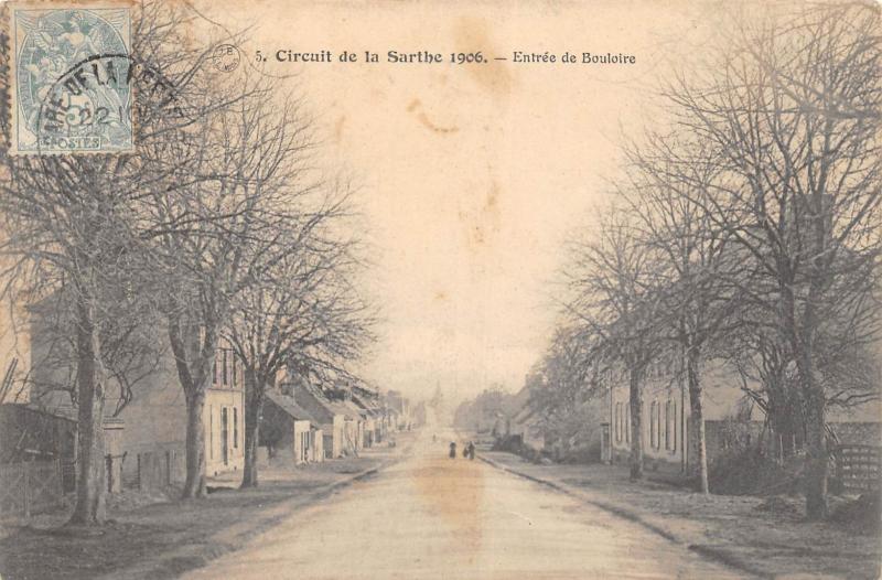 Carte postale ancienne Circuit De La Sarthe - Entree De Bouloire à Bouloire