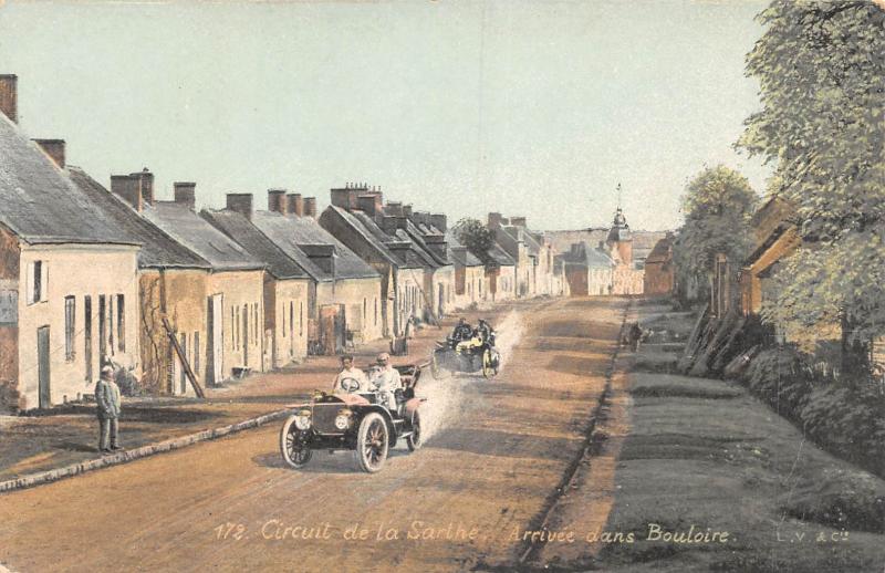 Carte postale ancienne Circuit De La Sarthe - Arrivee Dans Bouloire à Bouloire