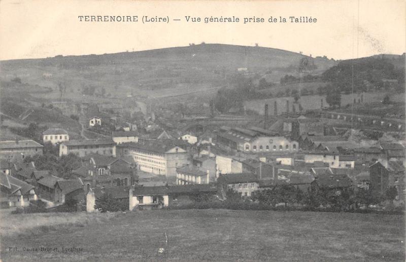 Carte postale ancienne Terrenoire - Vue Generale Prise De La Taillee