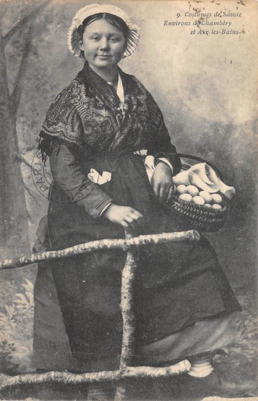 Carte postale ancienne Costumes De Savoie - Environs De Chambery Et Aix Les Bains à Aix-les-Bains