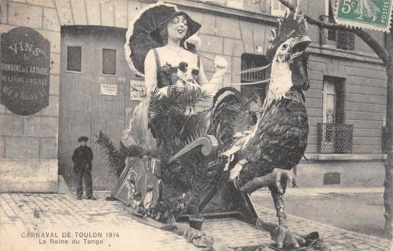 Carte postale ancienne Carnaval De Toulon - La Reine Du Tango à Toulon
