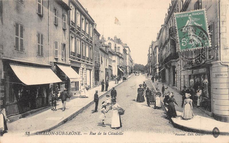 Carte postale ancienne Chalon Sur Saone - Rue De La Citadelle à Chalon-sur-Saône
