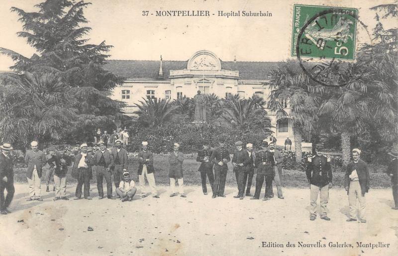 Carte postale ancienne Montpellier - Hopital Suburbain à Montpellier