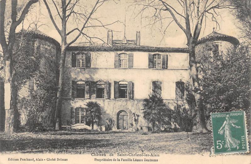 Carte postale ancienne Chateau De Saint Christol Les Alais