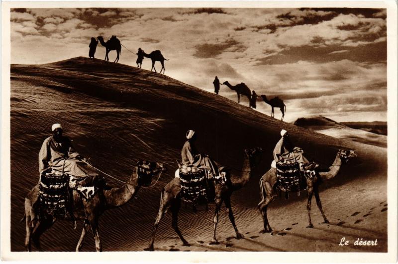 Carte postale ancienne Baalbeck le desert Lebanon