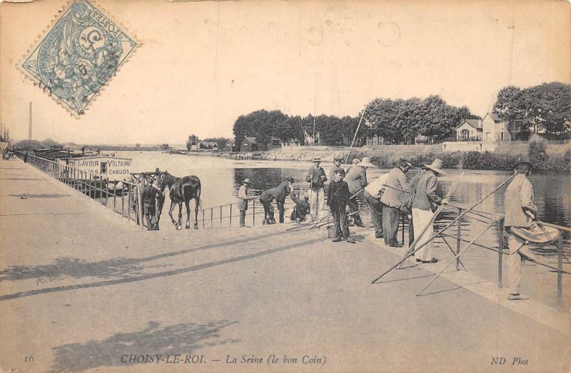 Carte postale ancienne Choisy Le Roi - La Seine - Le Bon Coin à Choisy-le-Roi