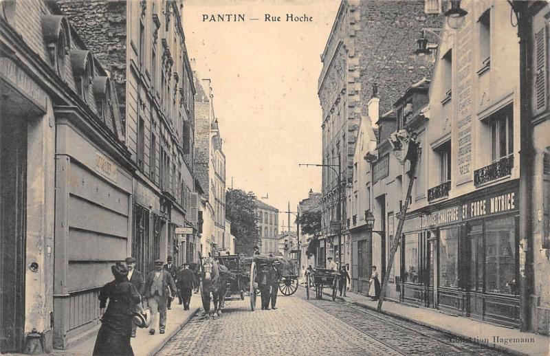 Carte postale ancienne Pantin - Rue Hoche à Pantin