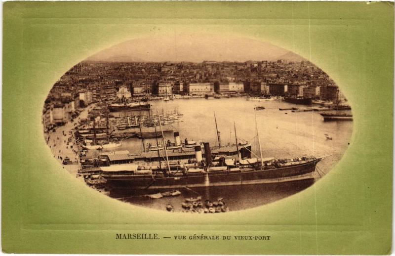 Carte postale ancienne Marseille vue generale du port à Marseille