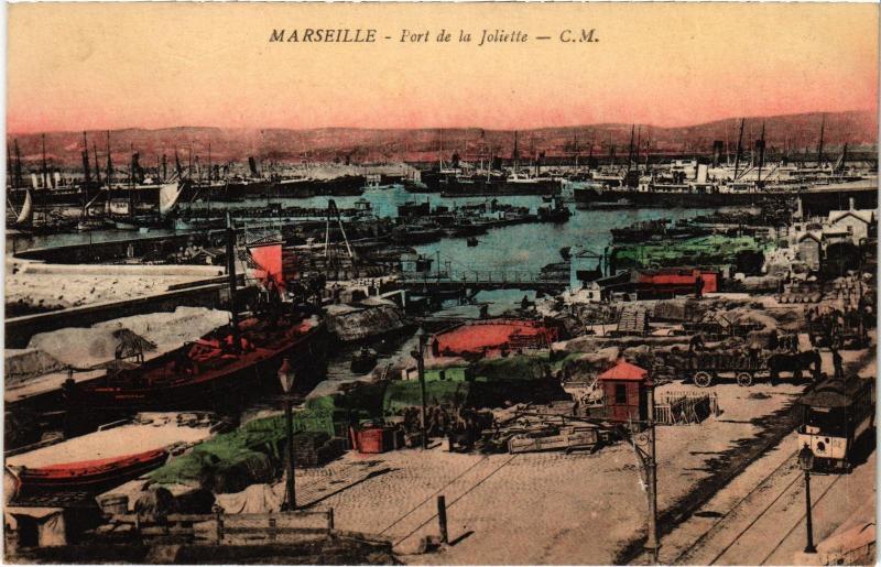 Carte postale ancienne Marseille Port de la Joliette à Marseille