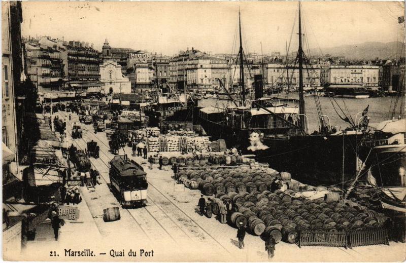 Carte postale ancienne Marseille Quai du Port à Marseille