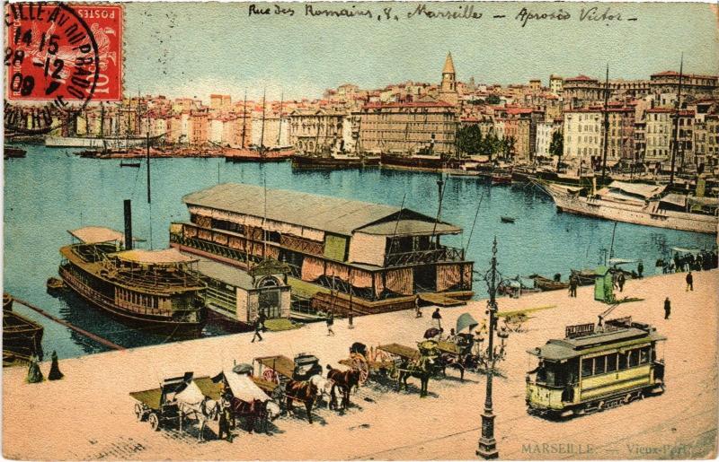 Carte postale ancienne Marseille Rue des Romains à Marseille