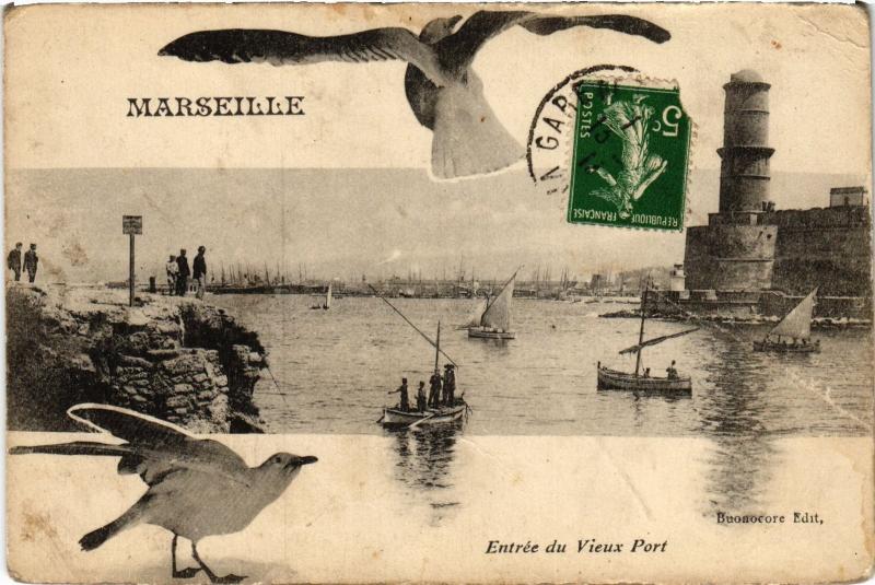 Carte postale ancienne Marseille souvenir à Marseille