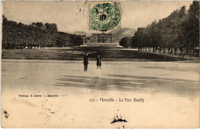 Carte postale ancienne Marseille Parc Borely à Marseille