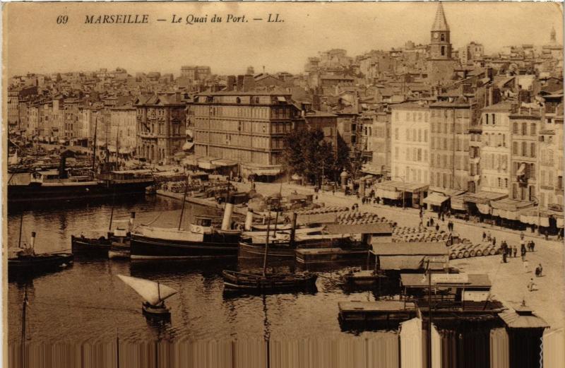 Carte postale ancienne Marseille Quai du Port à Marseille