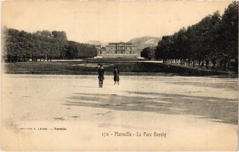 Carte postale ancienne Marseille Parc Borely à Marseille