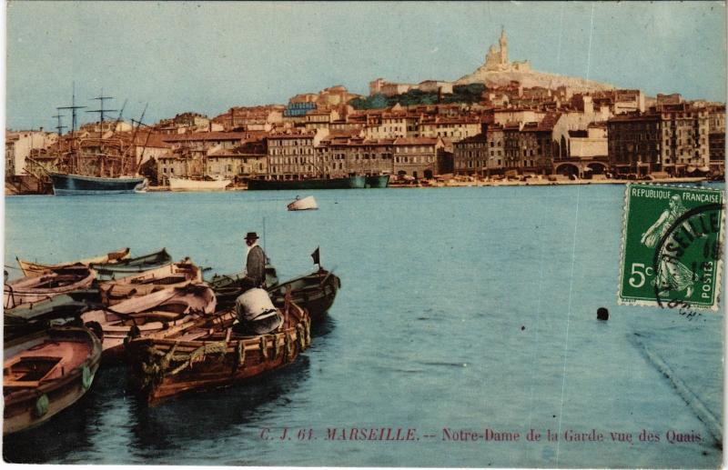 Carte postale ancienne Marseille Notre Dame de la Garde à Marseille
