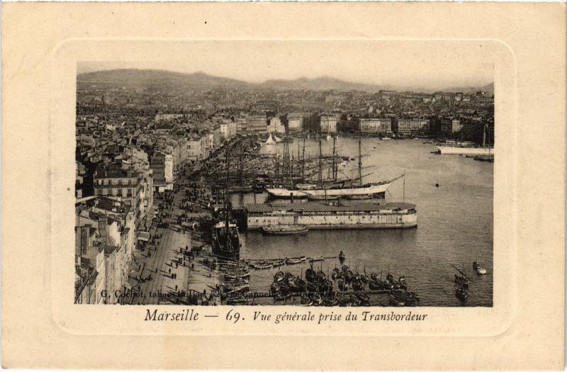 Carte postale ancienne Marseille vue generale à Marseille