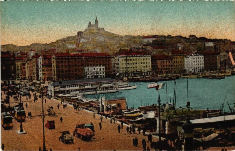 Carte postale ancienne Marseille Quai des Belges à Marseille