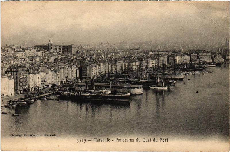 Carte postale ancienne Marseille panorama à Marseille