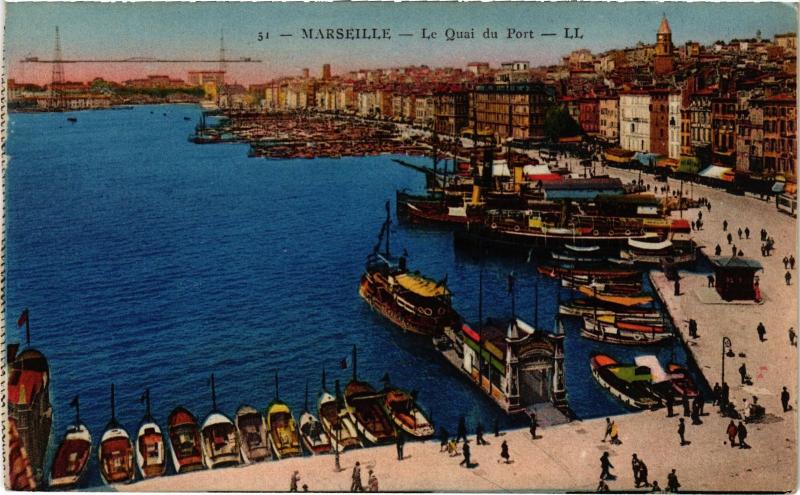Carte postale ancienne Marseille Quai du Port à Marseille