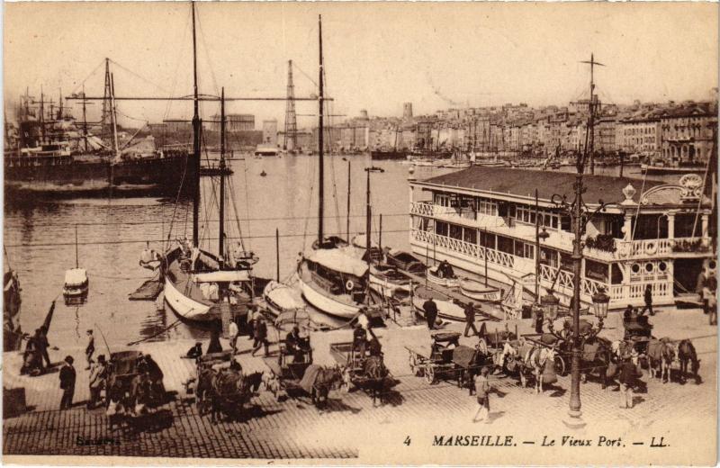 Carte postale ancienne Marseille le port à Marseille