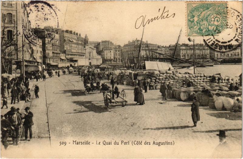 Carte postale ancienne Marseille Quai du Port à Marseille