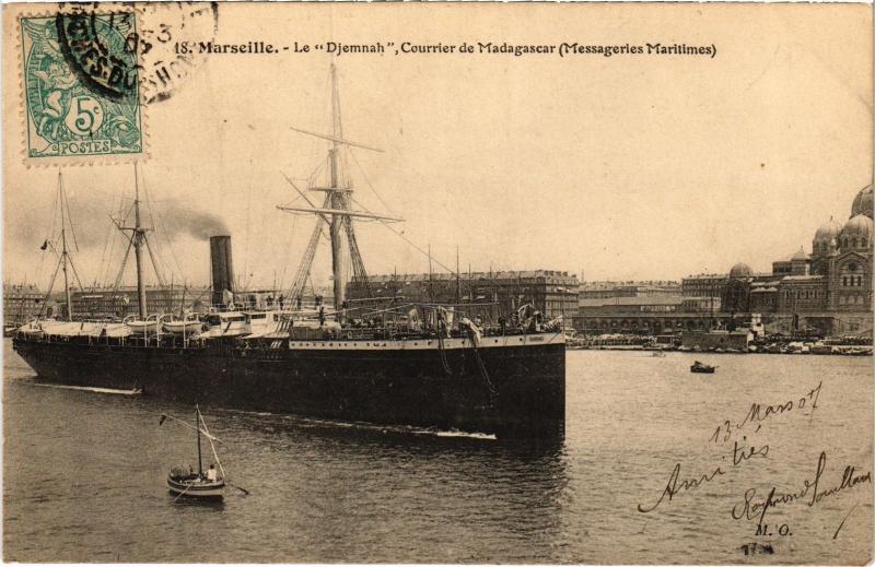 Carte postale ancienne Marseille Le Djemnah à Marseille