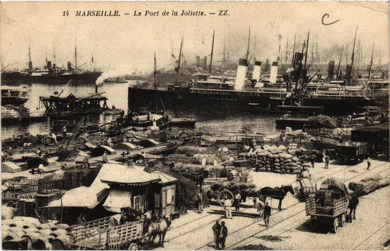 Carte postale ancienne Marseille Port de la Joliette à Marseille