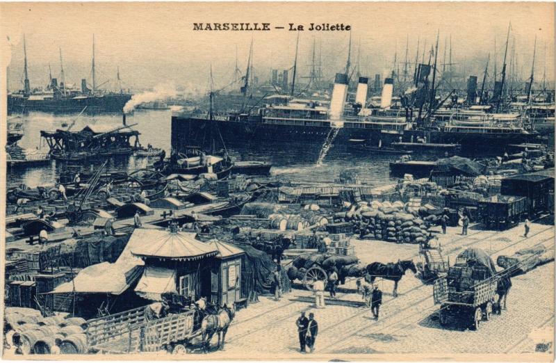 Carte postale ancienne Marseille la Joliette à Marseille