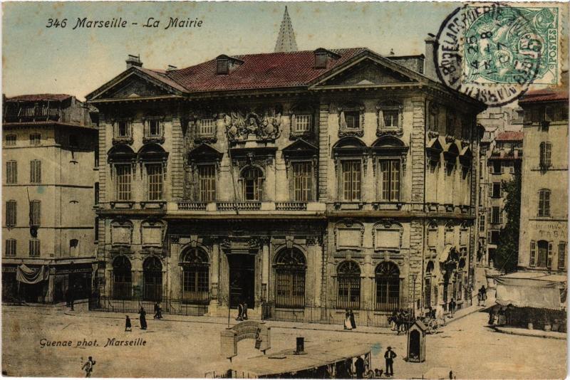 Carte postale ancienne Marseille la Mairie à Marseille