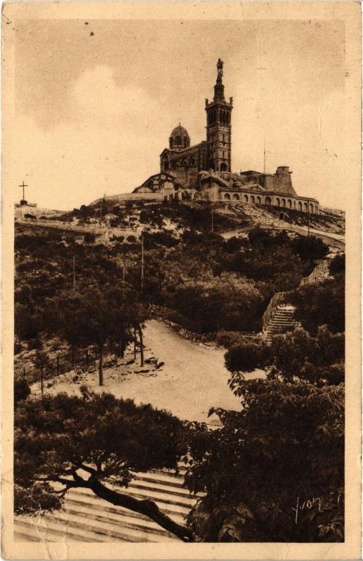 Carte postale ancienne Marseille Notre Dame de la Garde à Marseille