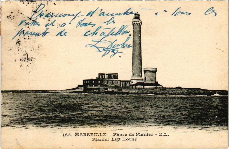 Carte postale ancienne Marseille Phare de Planier à Marseille