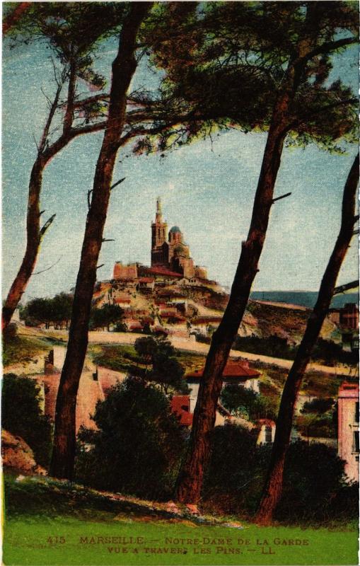 Carte postale ancienne Marseille Notre Dame de la Garde à Marseille