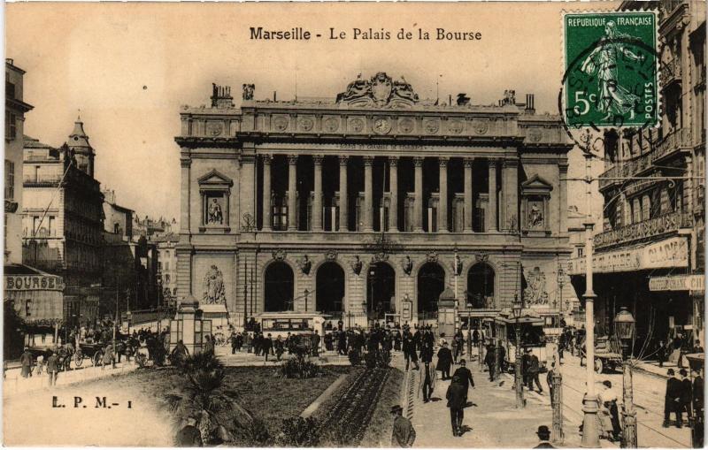 Carte postale ancienne Marseille Palais de la Bourse à Marseille