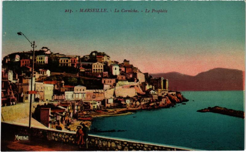 Carte postale ancienne Marseille la Corniche à Marseille