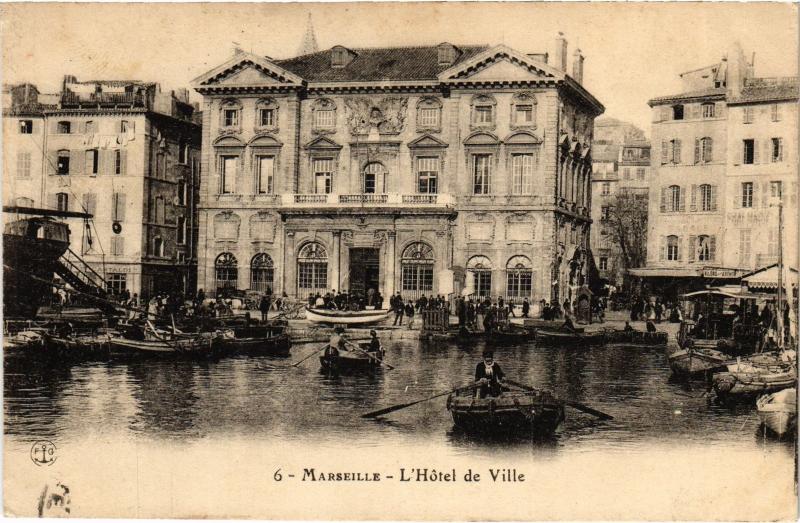 Carte postale ancienne Marseille Hotel de Ville à Marseille