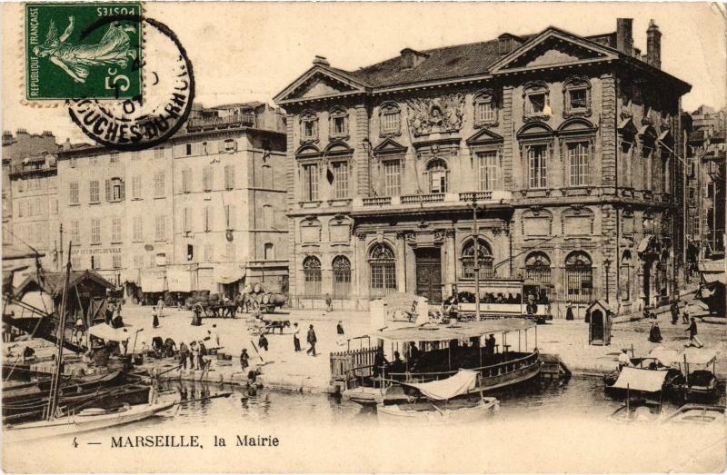 Carte postale ancienne Marseille la Mairie à Marseille