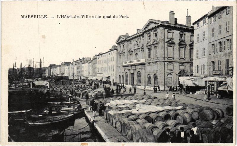 Carte postale ancienne Marseille Hotel de Ville à Marseille
