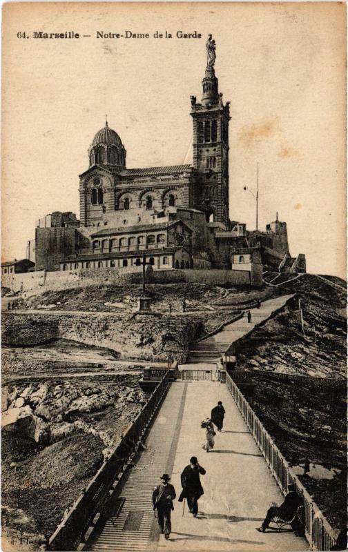 Carte postale ancienne Marseille Notre Dame de la Garde à Marseille